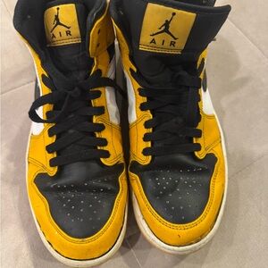 Nike Air High-Top Sneakers - Yellow and Black
